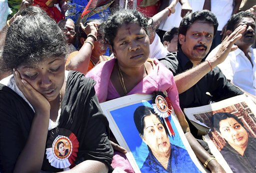 Jayalalithaa supporters protest