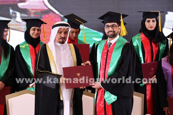 GMC Sheikh Humaid Bin Rashid Al Nuaimi Confers Degrees_Dec 10-2015-004