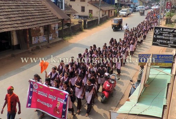 Kundapura_ABVP Protest_Mangalore Univercity (1)