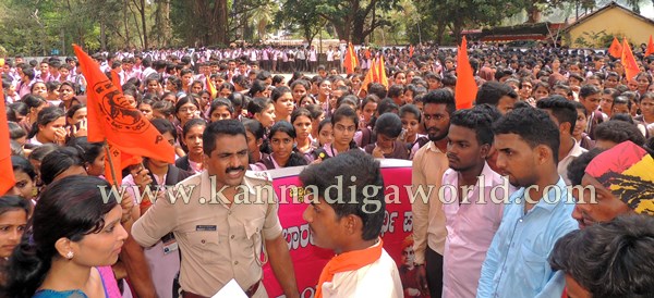 Kundapura_ABVP Protest_Mangalore Univercity (10)