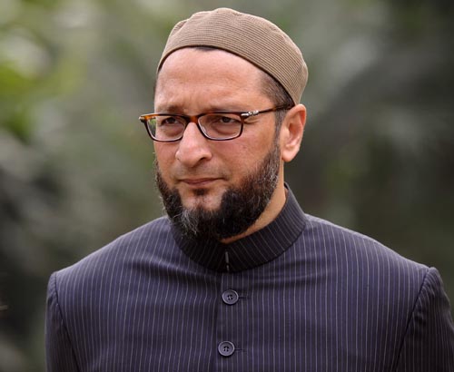 New Delhi - Asaduddin Owaisi, president of All India Majlis-e-Ittehadul Muslimeen at the Parliament in New Delhi on Wednesday, 19 February 2014. (photo by ARIJIT SEN . DNA)
