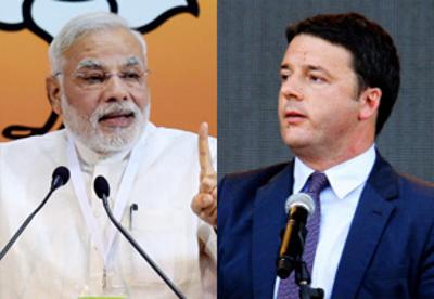PM Modi And Italy PM Matteo Renzi