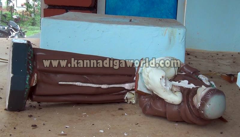 Kundapura_Kandlur_Church_Idol Damaged (1)