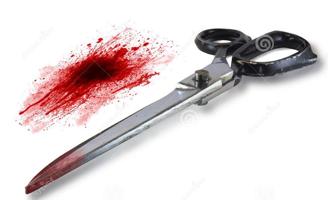 scissors-blood